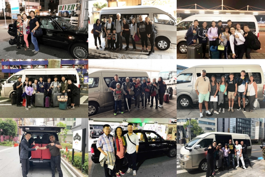 Kens Osaka Taxi Previous Customers Photo