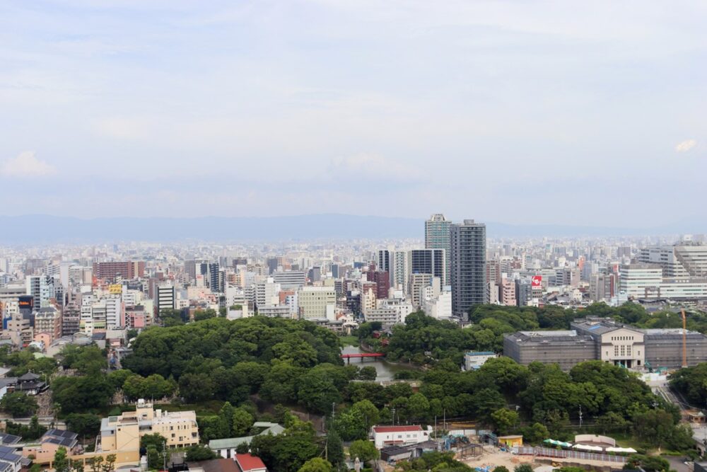 View of Osaka from the Tsutenkaku Tower observatory