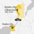 Osaka City and Kyoto City Ukyo-Ku Private Transfer
