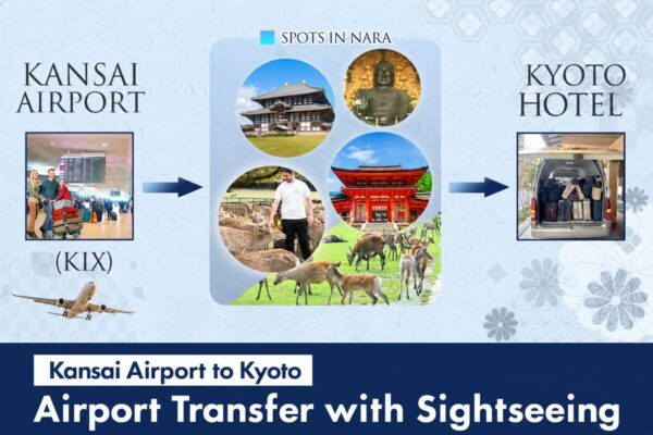 Kansai Airport to Kyoto Transfer with Nara Park Stop (3.5 hours)