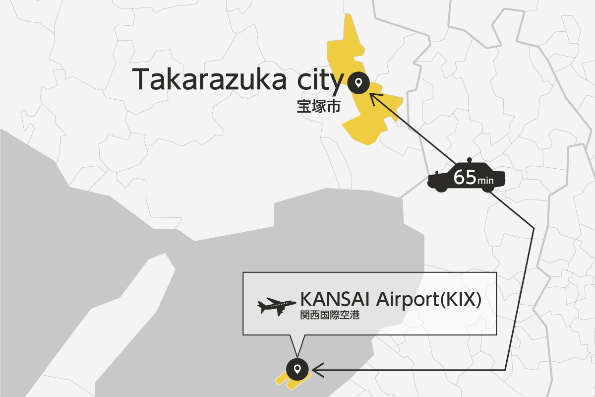Kansai Airport and Nishinomiya City Private Transfer
