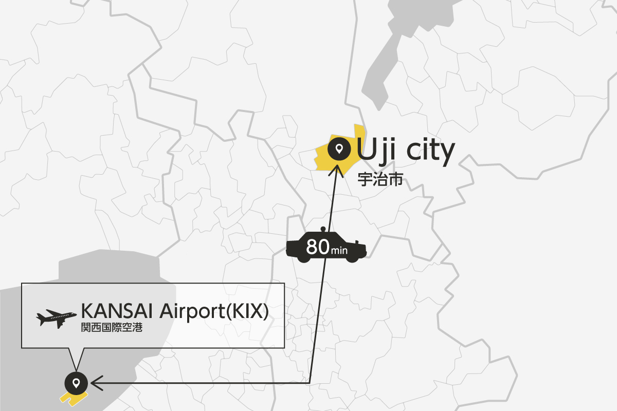 Kansai Airport and Uji City Private Transfer